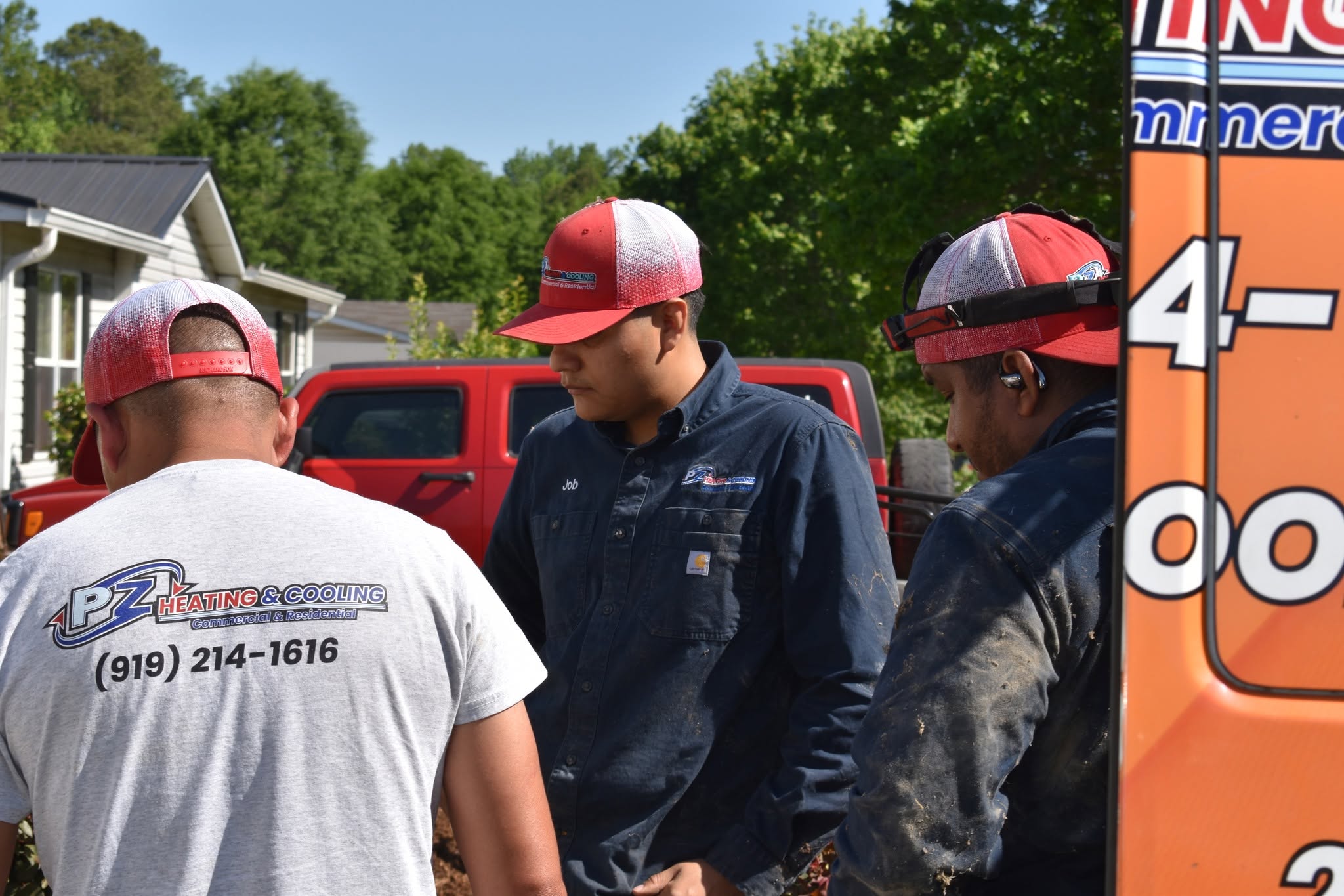 The PZ Heating & Cooling team of HVAC technicians in Siler City, NC
