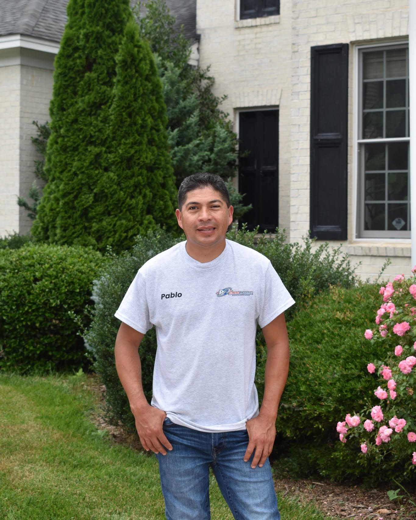 PZ Heating & Cooling technician Pablo at a residential service call
